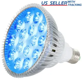 Abi Gr-par38-24w-blu True 24w Blue Led Par38 Grow Light For Aquarium And Plant Growth 450-460nm