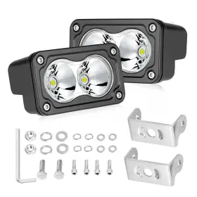 Akd Part B0921rfmww 3 Inch Cree Led Off Road Pods 40w Spot Fog Lights 2-pack Truck Motorcycle Atv Ut