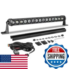 B098DBVR46 AKD PART Light Bar Osram Led Single Row Kit
