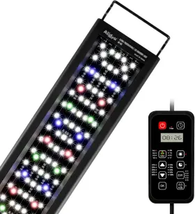 Alidou Ad001 Advanced 7-row Led Aquarium Light Easy Setup Controller Auto On Off Full Spect