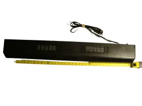 All Glass Aquarium 9h23 36 Inch Fluorescent Strip Light Black T8 Twin-tube Hood