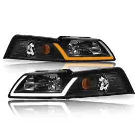 Alpha Owls B0c6fzhx56 8719749 Crystal Headlights Switchback Sequential Led Light Bar