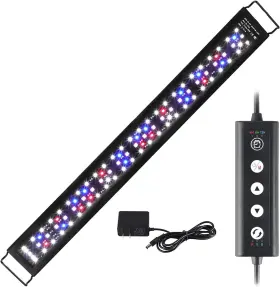Amzbd Fs805-30in 30-36 Inch Aquarium Led Light Multi-color Full Spectrum For Freshwater Plant