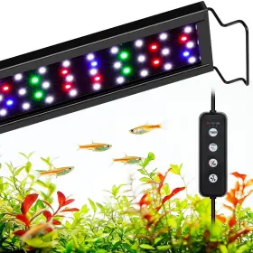 Aqqa Aq019 Aquarium Light Full Spectrum Fish Tank For Plants 3 Mode Timer Adj