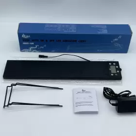 Aqqa Aq037 Auto On Off 18-24inch 16w Led Aquarium Light Extendable Dimable 7 Colors