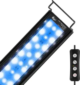 Aqqa Aq041 Aquarium Light With 14 Fish Tank Modes Adjustable Brightness Timer 15