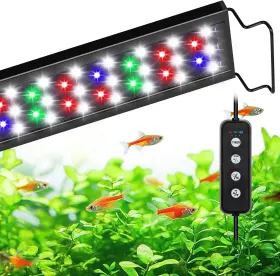 Aqqa Aq109 Full Spectrum Aquarium Light Fish Tank Lights For Plant Growth Viewing 3 Mo