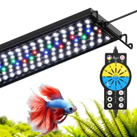Aqqa Aq152 Aquarium Light With 24/7 Sunrise Sunset Mode 9 Colors And 10-level Brightness