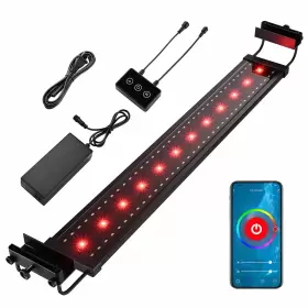 Aquabasik 23led015-wf36-06 Led Aquarium Light 30 Inch -38 Fish Tank Extendable Brackets App Control