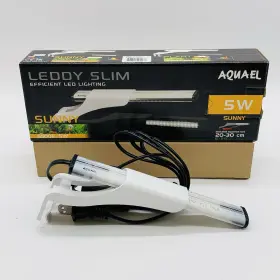 Aquael 828804000237 Leddy Slim 5w Sunny 8 Inch -11.75 Aquarium Lamp White
