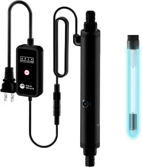 Aquamiracle 3007a Aquarmiracle U-vc Light For Aquarium With Timer Amphibian U-v Fo