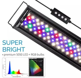 Aquaneat G063 20 Inch - 28 42 Led Aquarium Light Full Spectrum Freshwater Fish Tank Open Box