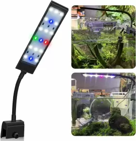 Aquarium Choice 726980043959 Led Light Clip On Fish Tank Lighting Small Mini L