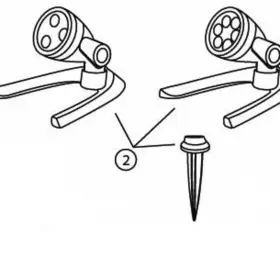 Aquascape 84036 Replacement Mounting Kit For 3-watt And 6-watt Led Spotlight - G2