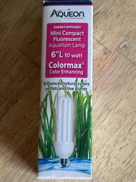 Aqueon 015905402194 - Mini Compact Fluorescent Aquarium Lamp Bulb 6 Inch L 10 Watt Colormax
