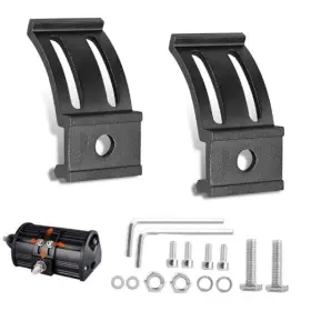 Arwrilt Arw19924 2 Pcs Led Light Bar Brackets Slide Mounting Bracket Kits Adjustable Base