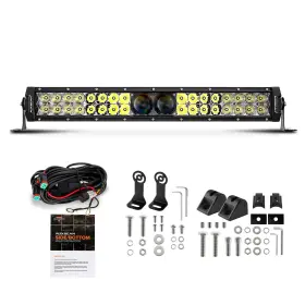 Auxbeam B09jvcrkq1 22in 180w 22000lm 5d Pro Led Light Bar Spot Flood Off-road Fog With Harness