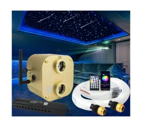 Azimom Qj-l016 Bluetooth Dual-port 20w Twinkle Fiber Optic Lights Meteor Shooting Sta