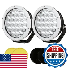 Biglion.x B0d1g4mr8n Biglion.x 7inch Driving Lights Spotlights Pair 210w 32000lm Round Led Spot Off