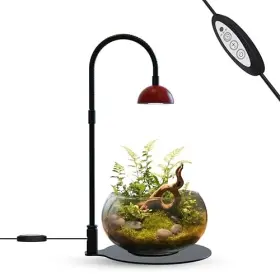 Boost Lighting Inc. 850061919519 Desktop Grow Lamp Terrarium Light Plant On Table With Flexible Red