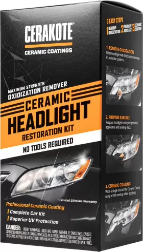 Cerakote 850014615086 Ceramic Headlight Restoration Kit - Maximum Strength Oxidation Remover