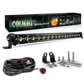 Co Light B08sblwx9z 20in Slim Single Row Led Bar Driving Combo Beam Offroad