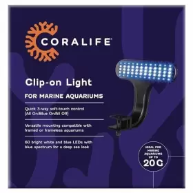 Coralife 096316000551 Aquarium Fish Tank Marine Salt Water Clip-on Led Light Coralife 096316000551 Aquarium Fish Tank Marine Salt Water Clip-on Led Light