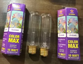 Coralife 096316005600 2x Color Max 25 Watt Incandescent Clear Aquarjum Light Bulb
