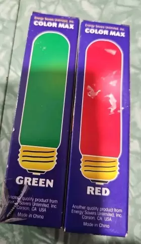 Coralife 096316005655 Color Max 25 Watt Incandescent Green And Red Aquarjum Light Bulb