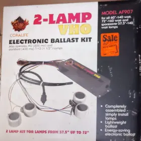 Coralife 096316009073 2 Lamp Vho Electronic Ballast Kit New Old Stock