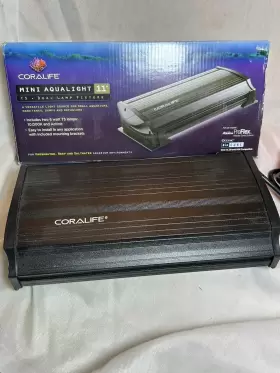 Coralife 096316360136 Mini Aqualight 11 Inch T5 Dual Lamp Fixture New