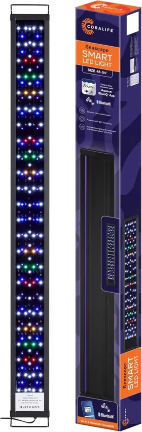 Coralife 100550372 Fish Tank Aquarium Seascape Wifi/bluetooth Smart Led Light 48-54 Inch