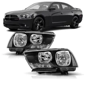 Corkiauto B0dhvfg5jp Headlights Assembly Compatible 2011 2012 2013 2014 Dodge Charger