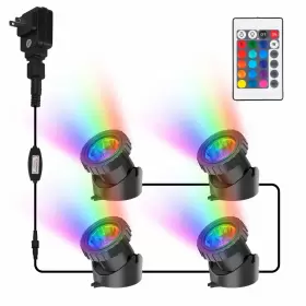 Crepow Ts-f2210 Rgb Pond Lights Super Bright Led Underwater Submersible Colorful Landscape S Crepow Ts-f2210 Rgb Pond Lights Super Bright Led Underwater Submersible Colorful Landscape S