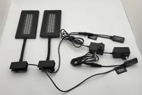 Current-usa 1674 2 Orbit Marine Nano 16w Reef Led Lights With Mounts Controller Power