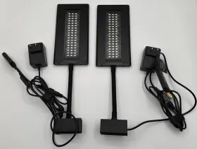 Current-usa 5095 2 Orbit Marine Nano 16w Reef Led Lights With Mounts Controller Power