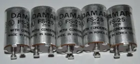 Damar Fs-25 25w Fluorescent Lamp Starter With Condenser 5-pk New Damar Fs-25 25w Fluorescent Lamp Starter With Condenser 5-pk New