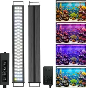Danhh 696603057222 Full Spectrum Led Fish Tank Lights 48w 48ftft-55ftft Adjustable Aquarium Light Auto Danhh 696603057222 Full Spectrum Led Fish Tank Lights 48w 48ftft-55ftft Adjustable Aquarium Light Auto