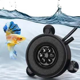 Datoo 445000404428 Aquarium Led Air Bubble Stone Disk 2 Inch With 6 Dazzle Color Leds Fish Ta