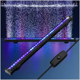 Datoo 445054359378 Submersible Aquarium Light 18inch Fish Tank Bubbler Wall With Air Bu