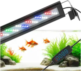Datoo 744759726551 Led Aquarium Light Full Spectrum Fish Tank With Dimmer White Blue Re