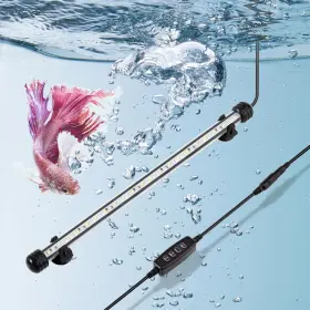 Datoo Dtl-38a 8w 15inch Submersible Aquarium Light Underwater Fish Tank Led