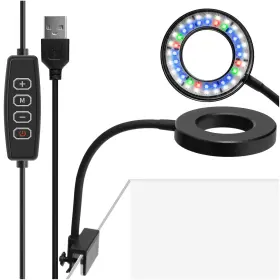 Datoo H-dtsal-1 Clip On Aquarium Light With Dimmer Small Usb Fish Tank 8w Dimmable Full