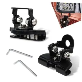 Diamall Dia19924 Light Bar Mounting Brackets Led Work Mount Clamp Holder 2 Pcs Black
