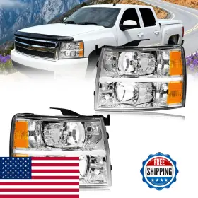 Dimflux B0f1c76mz3 Headlight Assembly Compatible 2007-2013 Chevy Silverado 1500/2007-2014 Dimflux B0f1c76mz3 Headlight Assembly Compatible 2007-2013 Chevy Silverado 1500/2007-2014