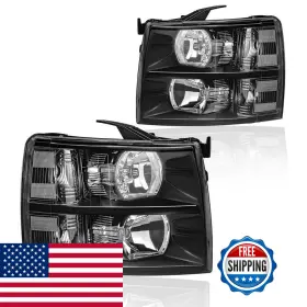 Dimflux B0f1c7nrtk Headlight Assembly Headlights Kit Compatible 2007-2013 Chevy Silverado Dimflux B0f1c7nrtk Headlight Assembly Headlights Kit Compatible 2007-2013 Chevy Silverado