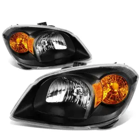 Dna Motoring B01lwvfv5h Hl-oh-cc05-bk-am Black Housing Amber Corner Headlights Compatible