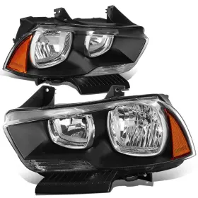 Dna Motoring B01lz59f0z Hl-oh-cha11-bk-am Black Housing Amber Corner Headlights Compatible