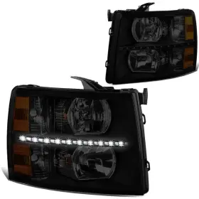 Dna Motoring B07gnzl9pb Pair Led Drl Headlights Compatible 07-13 Chevy Silverado 1500 Dna Motoring B07gnzl9pb Pair Led Drl Headlights Compatible 07-13 Chevy Silverado 1500