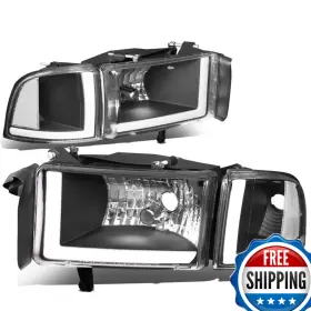 Dna Motoring B07hgld4qs Hl-lb2-dr944-bk-cl1 Black Headlights Pair Led Day Running Lights Dna Motoring B07hgld4qs Hl-lb2-dr944-bk-cl1 Black Headlights Pair Led Day Running Lights